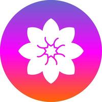 Amaryllis Glyph Gradient Circle Icon vector