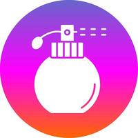 Fragrance Glyph Gradient Circle Icon vector