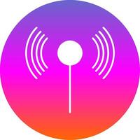 Wifi Glyph Gradient Circle Icon vector