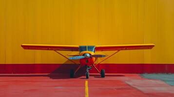 ai generado minimalista Anuncio antecedentes con piloto y Copiar espacio foto