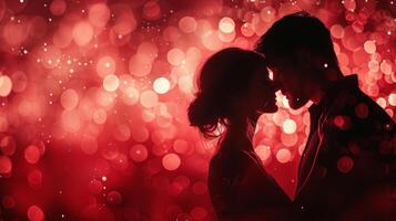 AI generated Romantic backdrop for expressing love and emotions photo