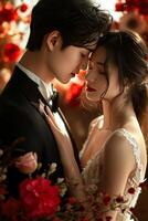 AI generated A musical, enchanting atmosphere for your love story promotion photo