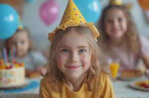 ai generado cumpleaños fiestas para niños en Georgia foto