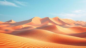 AI generated Beautiful abstract background suitable for photo wallpaper with the image of an endless desert