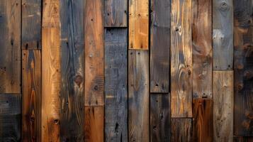 AI generated Background from old wooden boards photo