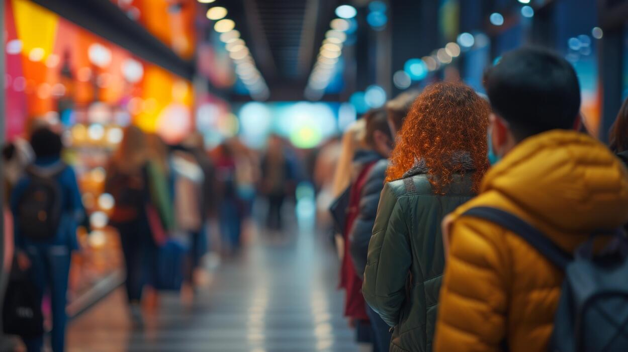 People Standing In Line Stock Photos, Images and Backgrounds for Free