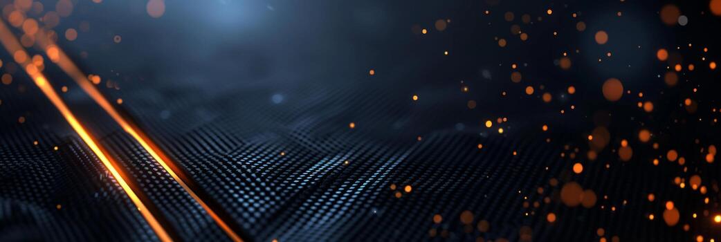 AI generated Dark abstract technology background photo