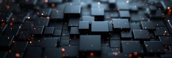 AI generated Dark abstract technology background photo