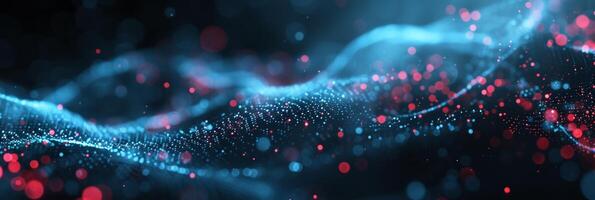 AI generated Dark abstract technology background photo