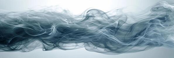 AI generated Abstract background made of gray smoke photo