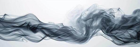 AI generated Abstract background made of gray smoke photo