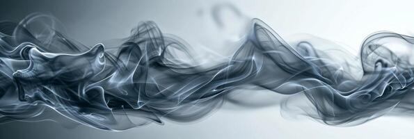 AI generated Abstract background made of gray smoke photo