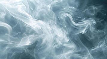 AI generated Abstract background made of gray smoke photo