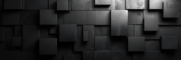 AI generated Abstract dark metal 3D background photo