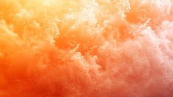 AI generated Abstract fluffy background in orange peach color photo