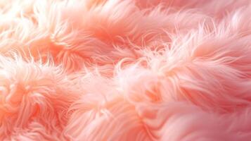 AI generated Abstract fluffy background in orange peach color photo