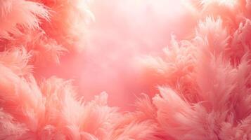 AI generated Abstract fluffy background in orange peach color photo