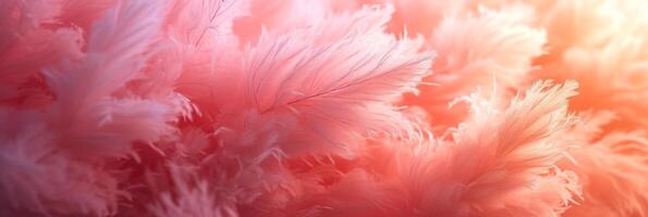 AI generated Abstract fluffy background in orange peach color photo