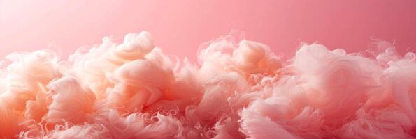 AI generated Abstract fluffy background in orange peach color photo