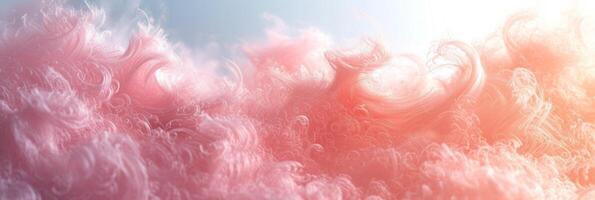 AI generated Abstract fluffy background in orange peach color photo