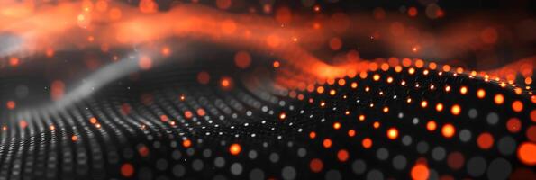 AI generated Dark abstract technology background photo