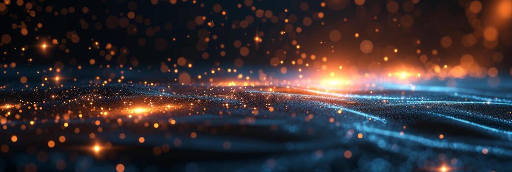 AI generated Dark abstract technology background photo