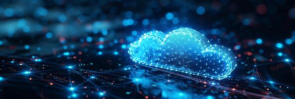 AI generated Discussing Cloud Computing and Innovative Methods of Data Storage photo