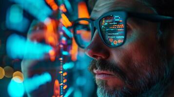 AI generated A business executive employs AI to optimize workflows photo