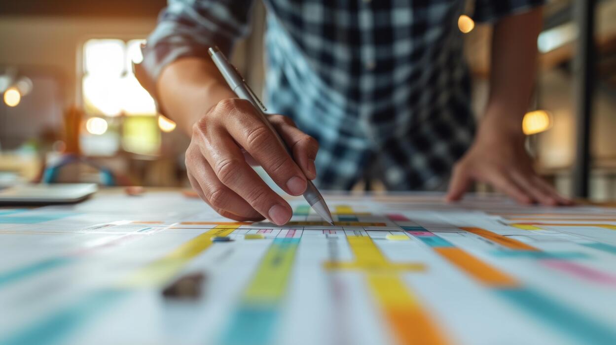 Project Roadmap Stock Photos Images - Ai Generated Using The Chart Scheduling Interface A Project Manager Can Check The Company S Progress Towards Milestones Free Photo 