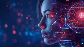 AI generated A business tycoon delves into intricate data visualizations, emphasizing the transformative photo