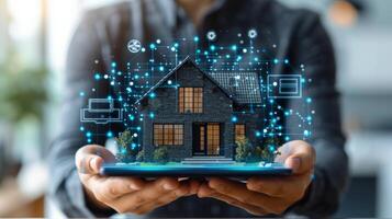 AI generated An agent utilizing digital tools to market properties effectively photo