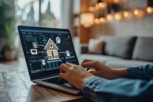 AI generated An agent utilizing digital tools to market properties effectively photo