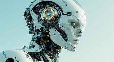 AI generated male robot who possesses the qualities of personality, photo