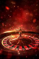AI generated Beautiful background for casino advertising photo