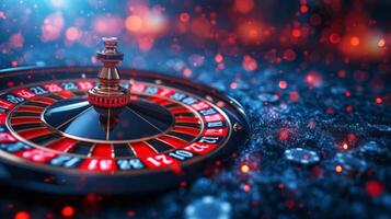 AI generated Beautiful background for casino advertising photo