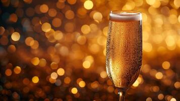 AI generated Beautiful background for champagne advertising photo