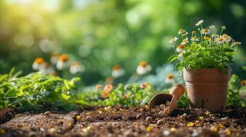 ai generado hermosa antecedentes para jardín primavera fiesta publicidad foto