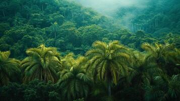 AI generated Beautiful photo of a tropical forest for a background