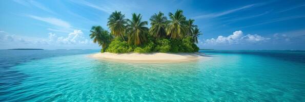 ai generado hermosa foto de un tropical isla para antecedentes