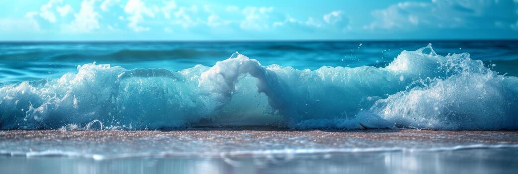AI generated Beautiful photo of the sea for background