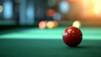 AI generated Beautiful background for Billiards advertising photo