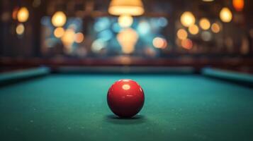 AI generated Beautiful background for Billiards advertising photo