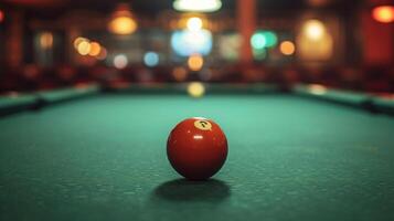 AI generated Beautiful background for Billiards advertising photo