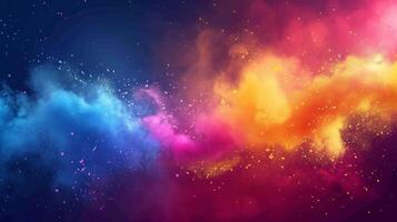 AI generated Beautiful background for Holi party advertising photo