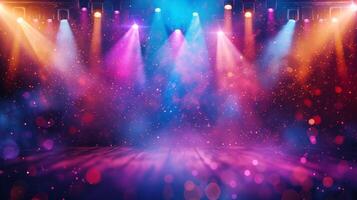 AI generated Beautiful background for Musical concert extensions advertising photo