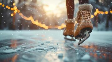 ai generado hermosa antecedentes para Patinaje publicidad foto