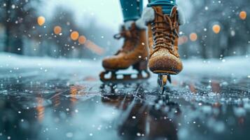 ai generado hermosa antecedentes para Patinaje publicidad foto