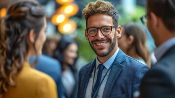 AI generated Effective Communication Among Diverse Business Professionals at Events photo