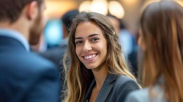 AI generated Effective Communication Among Diverse Business Professionals at Events photo