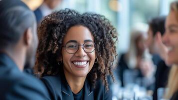 AI generated Effective Communication Among Diverse Business Professionals at Events photo